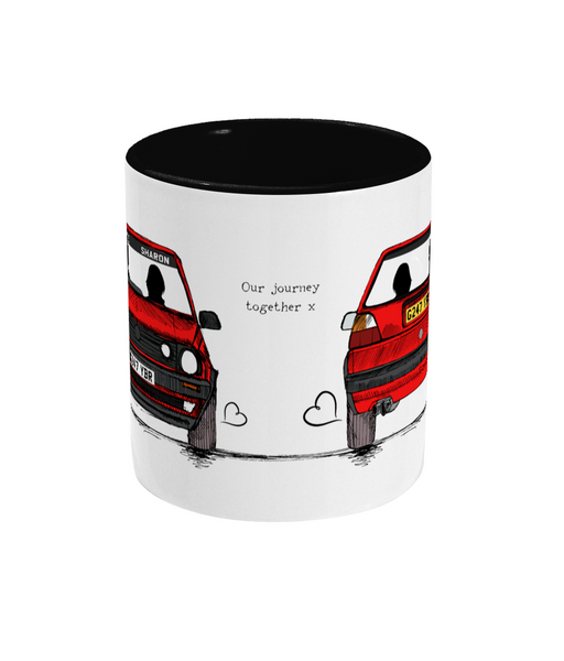 Journey Together™ 80's 'Hot Hatch' personalised mug