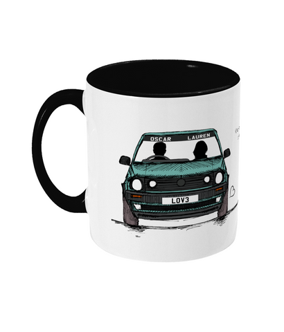 Journey Together™ 80's 'Hot Hatch' personalised mug